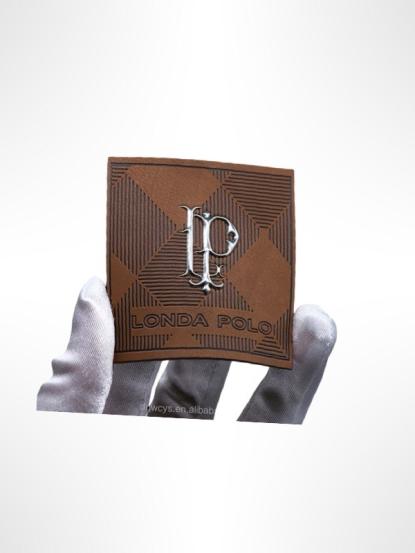 Deri Etiket Metalli Detay